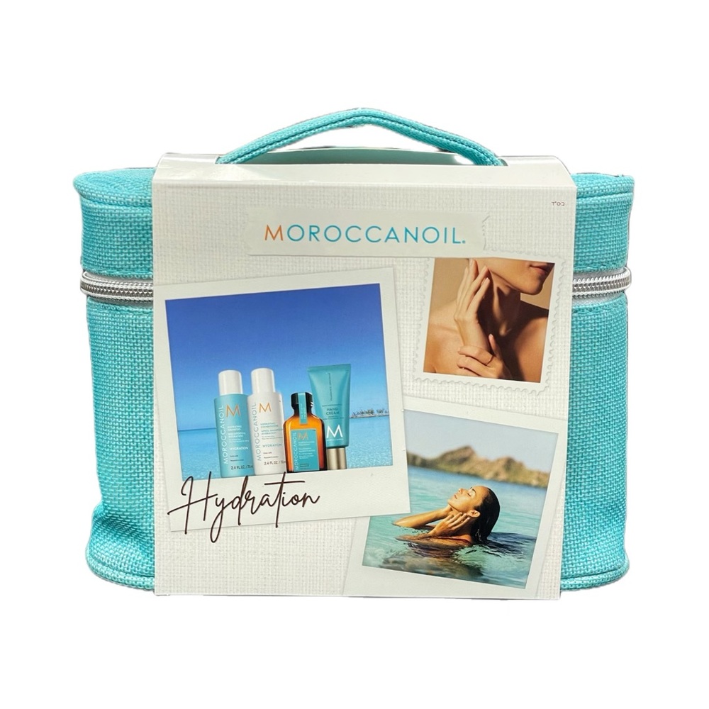 Moroccanoil Hydration Travel Set w/ Bag | Shampoo Conditioner & Treatment - Picture 3 of 4
